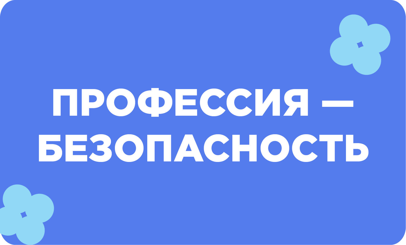 Профессия - безопасность